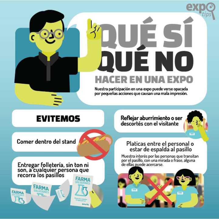 Que sí y qué no hacer en una expo